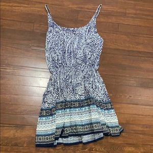 Flared printed summer dress